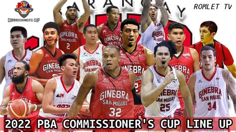 pba ginebra|ginebra line up 2022.